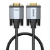 Baseus Enjoyment Series kabel VGA samec na VGA samec pro obousměrný přenos 2m, šedá