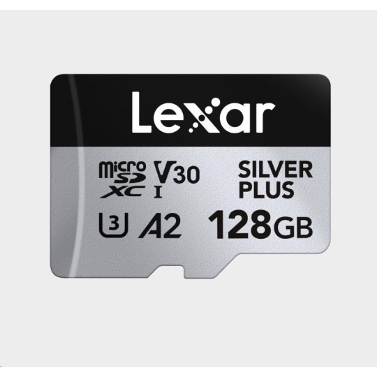 Lexar microSDXC Professional SILVER Plus UHS-I/U3/A2/4K R205/W150 (V30) 128GB Lexar microSDXC Professional SILVER Plus UHS-I/U3/A2/4K R205/W150 (V30) 128GB