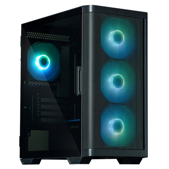 ZALMAN case M4, Mini Tower, mATX, 2xUSB 3.0, 1xUSB 2.0, 4x 120mm RGB Fan, černá