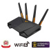 ASUS TUF-AX4200 (AX4200) WiFi 6 Extendable Gaming Router, 2.5G port, AiMesh, 4G/5G Mobile Tethering