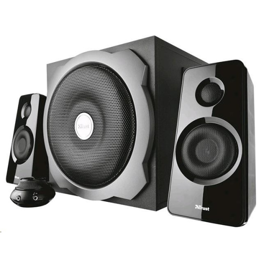 BAZAR - TRUST Reproduktory 2.1 Tytan Subwoofer Speaker Set -  black, černá - Poškozený obal (Komplet)