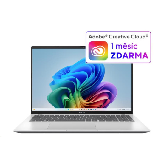 ASUS NTB Vivobook 16 (M1607GA-MB006W), Ryzen AI 7 445, 16" 1920 x 1200, 16GB, 1TB SSD, Radeon, W11 Home, Silver