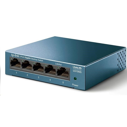 BAZAR - TP-Link LiteWave switch LS105G (5xGbE, fanless) - poškozený obal BAZAR - TP-Link LiteWave switch LS105G (5xGbE, fanless) - poškozený obal