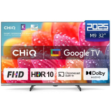 CHiQ L32FM9E TV 32", FHD, LED, metalická bezrámečková, Smart, Google TV, HDR, Chromecast