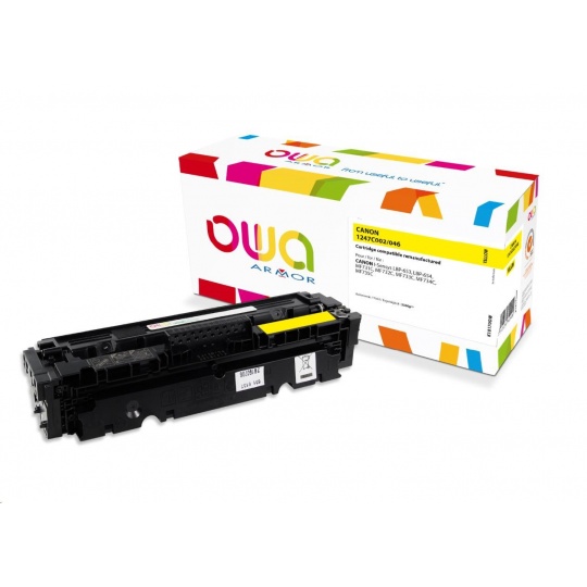 OWA Armor toner pro CANON LBP  653Cdw, 654Cx, MFP735Cx, 2300 str., žlutá/yellow (CRG046Y)