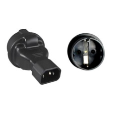 Adaptér IEC C14 na SCHUKO CEE 7/3 napětí 230V, 10A