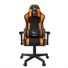 GEMBIRD Gaming chair / herní křeslo SCORPION 04, černá sítovina, oranžová kůže