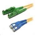 Duplexní patch kabel SM 9/125, OS2, E2000(APC)-SC(PC), LS0H, 1m