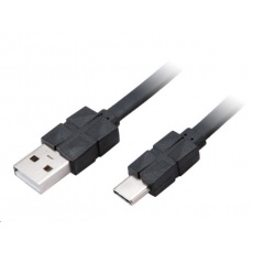 AKASA kabel PROSLIM USB 2.0 Type-C na Type-A, 100cm