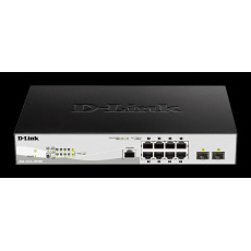 D-Link DGS-1210-10P/ME/E 10-port 10/100/1000 Gigabit PoE Smart Switch including 2 SFP Metro Ethernet