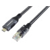 PremiumCord Ethernetový kabel USB-C na LAN RJ45 10/100/1000, 1m