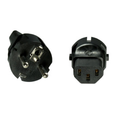 Adaptér CEE 7/7 na IEC C13 napětí 230V, 10A