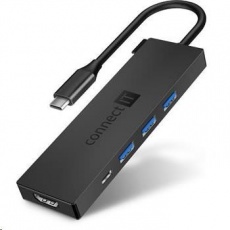 CONNECT IT USB-C hub, 5v1 (USB-C,3xUSB-A,HDMI), externí, Antracitová