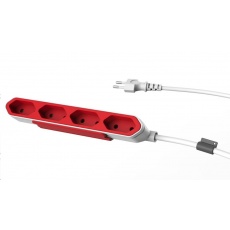 Allocacoc PowerBar, white/red Allocacoc PowerBar, white/red