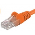 PREMIUMCORD Patch kabel UTP RJ45-RJ45 CAT5e 1m oranžová