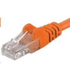 PREMIUMCORD Patch kabel UTP RJ45-RJ45 CAT5e 1m oranžová