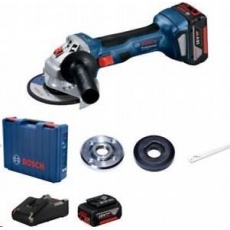 BOSCH GWS 180-LI, akumulátorová úhlová bruska, 11.000 ot/min, 125 mm, 2x akumulátor GBA 18V 4.0Ah