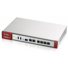 Zyxel VPN100 Advanced VPN Firewall, 100x VPN (IPSec/L2TP), 2x WAN, 4x LAN/DMZ, 1x SFP, Wireless Controller Zyxel VPN100 Advanced VPN Firewall, 100x VPN (IPSec/L2TP), 2x WAN, 4x LAN/DMZ, 1x SFP, Wireless Controller
