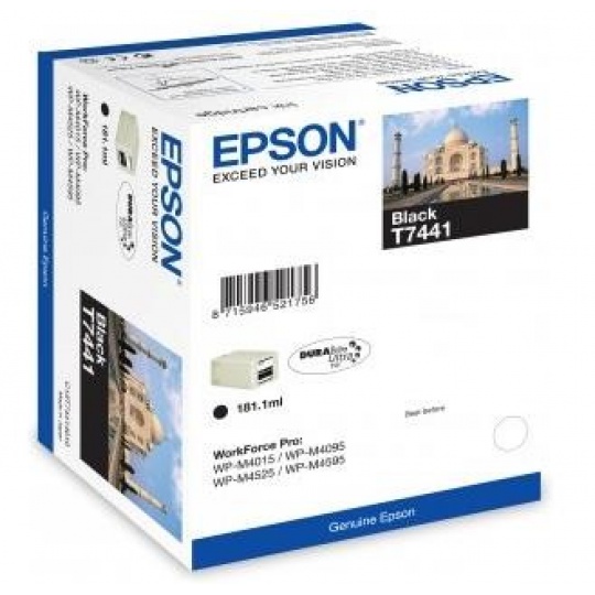 EPSON Ink čer WorkForce-M4015/4525 - Black - 10.000str. (181,1 ml)