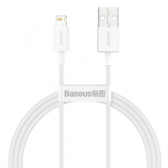 Baseus Superior Series rychlonabíjecí kabel USB/Lightning 2.4A 1m bílá Baseus Superior Series rychlonabíjecí kabel USB/Lightning 2.4A 1m bílá