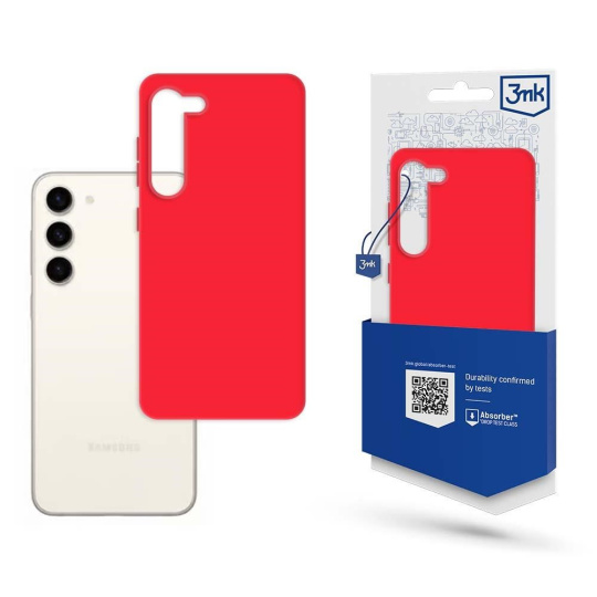 3mk ochranný kryt Matt Case pro Samsung Galaxy S23+ (SM-S916) strawberry/červená