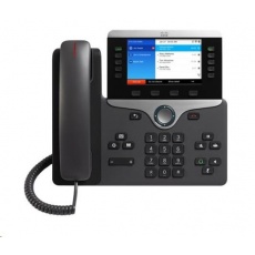 Cisco CP-8861-3PCC-K9=, VoIP telefon, 10line, 2x10/100/1000, 5" displej, Wi-Fi, Bluetooth, 2xUSB, PoE