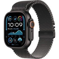 Apple Watch Ultra 2 (2024) GPS + Cellular 49mm Black Titanium Case with Black Titanium Milanese Loop - L Apple Watch Ultra 2 (2024) GPS + Cellular 49mm Black Titanium Case with Black Titanium Milanese Loop - L