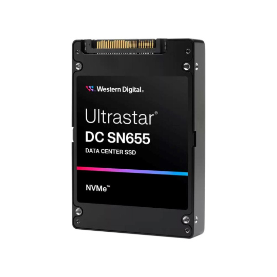 WD Enterprise SSD 30.72TB Ultrastar DC SN655, PCIe Gen4, (R:6100, W:3400MB/s), RI-1DW/D BICS5 ISE