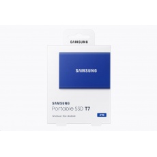 Samsung Externí SSD disk T7 - 2TB - modrý