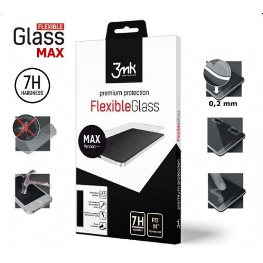 3mk hybridní sklo FlexibleGlass Max pro Apple iPhone XR, černá