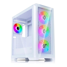 EVOLVEO Ptero Q2G, skříň ATX, 4x ARGB ventilátor, čelní+boční panel sklo, bílá EVOLVEO Ptero Q2G, skříň ATX, 4x ARGB ventilátor, čelní+boční panel sklo, bílá