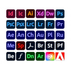 Adobe Creative Cloud for teams All Apps MP ENG COM NEW 1 User, 1 Month, Level 1, 1-9 Lic