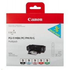 Canon Cartridge  PGI-9 MBK/PC/PM/R/G černá a barevná MULTI-PACK pro PIXMA iX7000