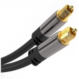 PremiumCord Kabel Toslink M/M, 6mm, 1,5m, černá