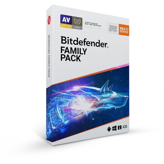 Bitdefender Family pack - 15 zařízení na 1 rok - elektronická licence do emailu
