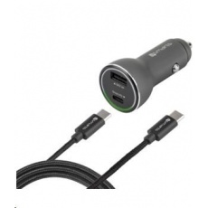 4smarts nabíječka do auta Fast Charge, 1x USB + 1x USB-C, černá 4smarts nabíječka do auta Fast Charge, 1x USB + 1x USB-C, černá