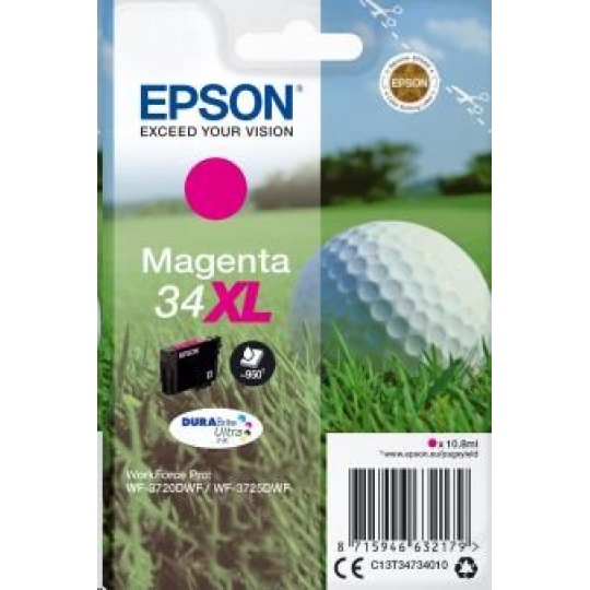 EPSON ink bar Singlepack "Golf" Magenta 34XL DURABrite Ultra Ink 10,8 ml