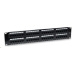 Intellinet Patch panel 48 port Cat5e, UTP, 2U , černý