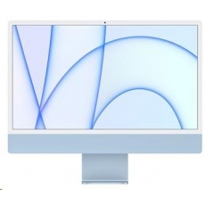 APPLE 24-inch iMac with Retina 4.5K display: M1 chip with 8-core CPU and 7-core GPU, 256GB - Blue