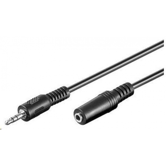 PREMIUMCORD Kabel audio 3,5mm Jack - Jack prodlužovací  2m (M/F, stereo)