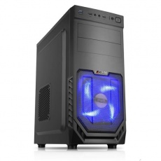 1stCOOL skříň JAZZ 2, Midi Tower, AU, USB 3.0, Blue FAN, bez zdroje, Black 1stCOOL skříň JAZZ 2, Midi Tower, AU, USB 3.0, Blue FAN, bez zdroje, Black