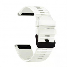 RhinoTech řemínek pro Garmin QuickFit sportovní silikonový 26mm bílý