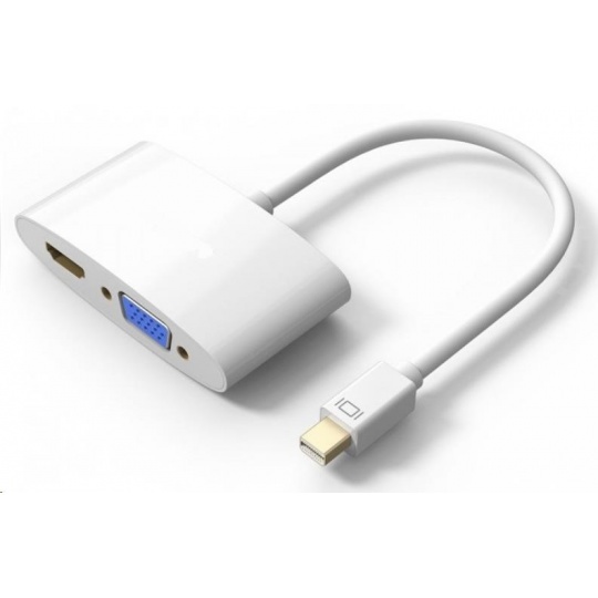 PREMIUMCORD Adaptér Mini DisplayPort - HDMI + VGA , FULL HD 1080p, 4K*2K@30Hz