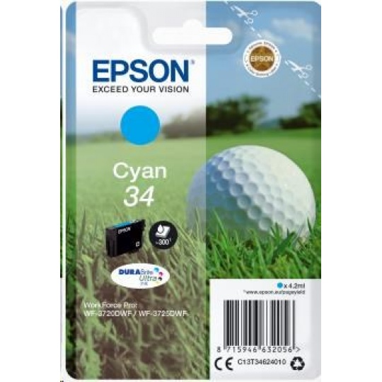 EPSON ink bar Singlepack "Golf" Cyan 34 DURABrite Ultra Ink 4,2 ml