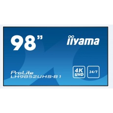 Iiyama monitor ProLite LH9852UHS-B1, 247.7 cm (98''), 4K, HDMI, USB, RS232, black