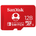 SanDisk MicroSDXC karta 128GB for Nintendo Switch (R:100/W:90 MB/s, UHS-I, V30,U3, C10, A1) licensed Product,Super Mario