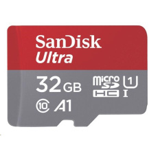 SanDisk MicroSDHC karta 128GB Ultra (140MB/s, A1 Class 10 UHS-I ) + adaptér