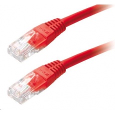 Patch kabel Cat5E, UTP - 3m, červený Patch kabel Cat5E, UTP - 3m, červený