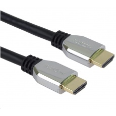 PREMIUMCORD Kabel HDMI 2.1 High Speed + Ethernet kabel (Zinc Alloy krytky, zlacené konektory) 2m