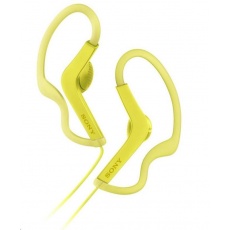 SONY sportovní stereo sluchátka MDRAS210, žlutá